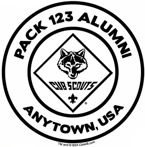 Cub Scout Pack Sticker - 8 pack - Alumni SP5488