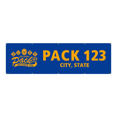 Cub Scout Pack Vinyl Banner - Sports All Ranks (SP 504/5494)
