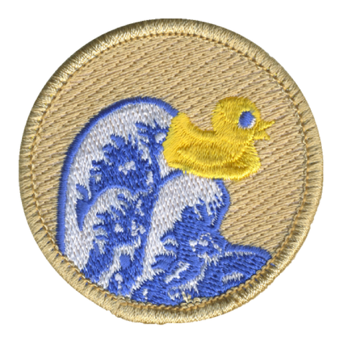 Wave Riding Duck Patrol Patch - embroidered 2 in round by ClassB
