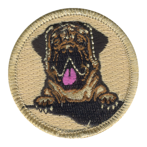 Black Mastiff Dog Patrol Patch - embroidered 2 in round by ClassB