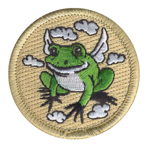 Flying Frog Patrol Patch - embroidered 2 in round by ClassB