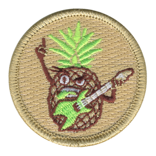 Punk Rock Pineapple Patch - embroidered 2 inch round by ClassB