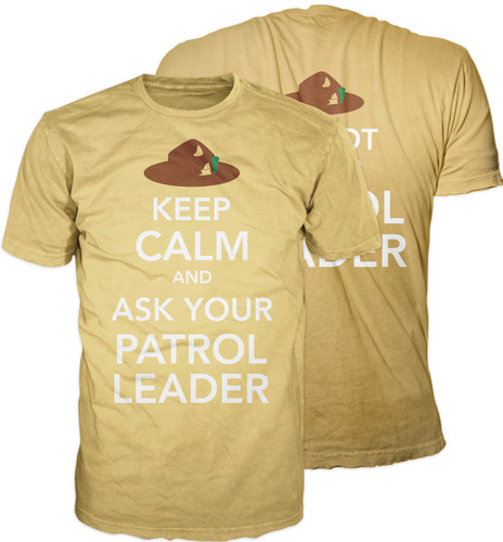 Scouting America Graphic Tee With Keep Calm and Ask Your Patrol Leader Design - Both Sides