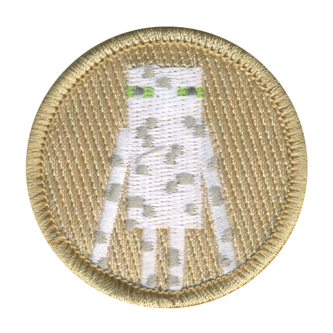 Pixel Mummy Patrol Patch - embroidered 2 in round by ClassB