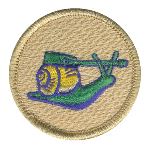 Snail Tank Patrol Patch - embroidered 2 in round by ClassB
