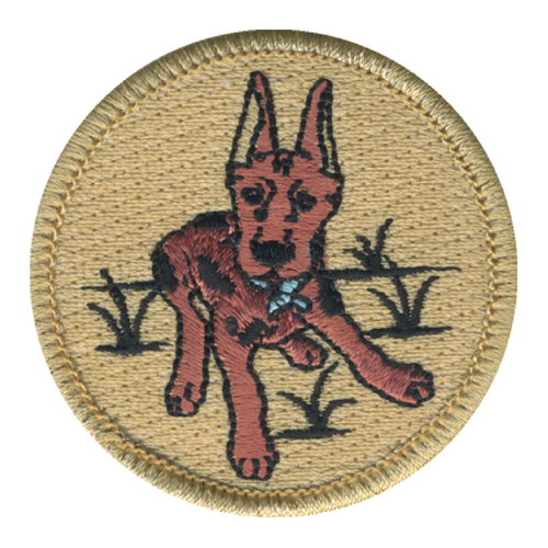 Silly Doggy Patrol Patch - embroidered 2 in round by ClassB