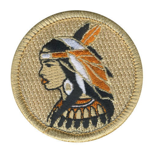 Native Woman Patrol Patch - embroidered 2 in round by ClassB