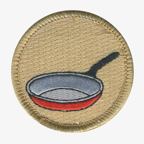 Frying Pan Patrol Patch - embroidered 2 in round by ClassB