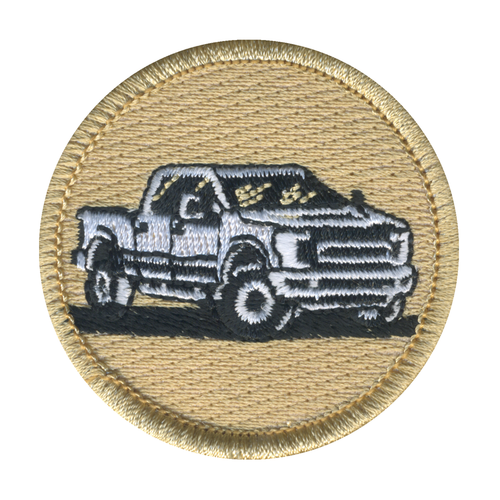 White Truck Patrol Patch - embroidered 2 in round by ClassB