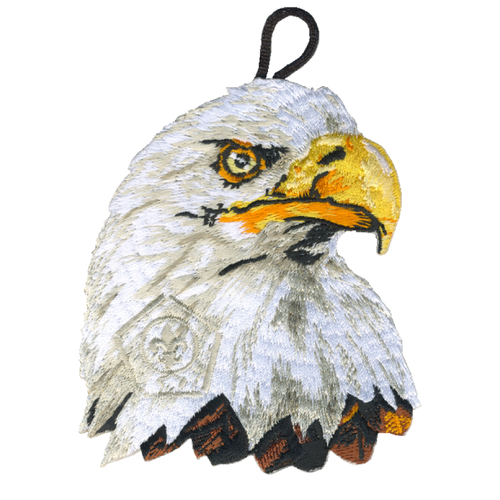 Wood Badge Patch of Wood Badge Realistic Eagle Critter Head by ClassB