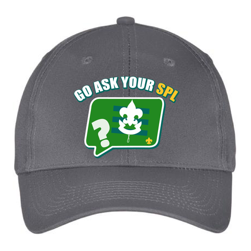 Scouting Six-Panel Twill Hat with Go Ask Your SPL