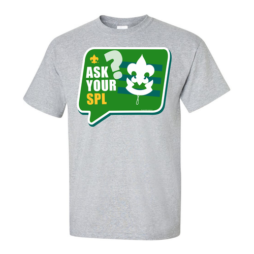 Scout Graphic Tee - Ask Your SPL Text Bubble - Sports Grey