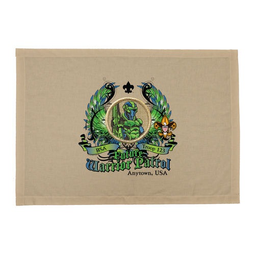 Troop Future Warrior Patrol Patch Flag with Colored Wings and Scouting America logo