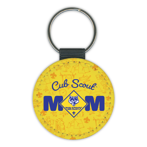Cub Scout Keychain - Cub Scout Mom with Cub Scout Program Logo