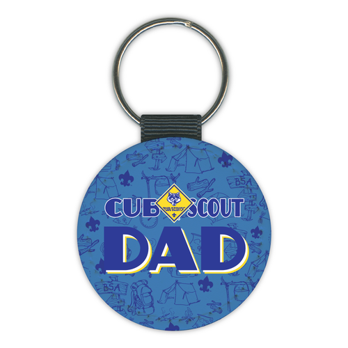 Cub Scout Keychain - Cub Scout Dad with Cub Scout Program Logo