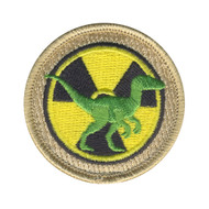 Radioactive Raptors Patrol Patch- embroidered 2 in round