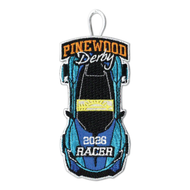 2025 Pinewood Derby Embroidered Patch - Arrow of Light Racer