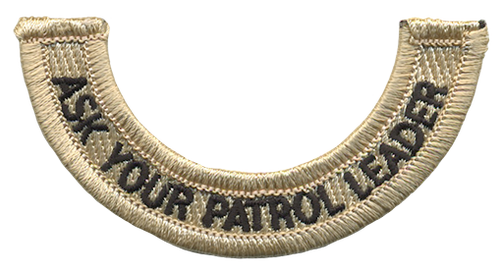 Ask Your Patrol Leader Rocker Patch - fits Patrol Patch (Bottom ...