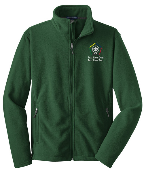 Value Fleece Jacket with Wood Badge Logo