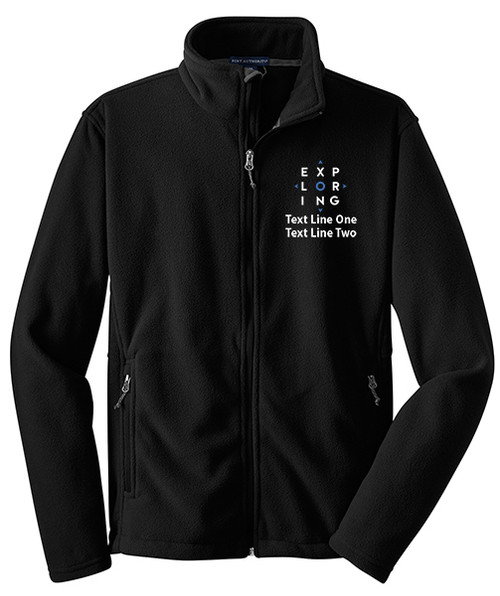 Value Fleece Jacket with Embroidered Exploring Logo