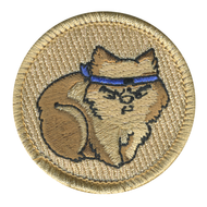 Stealthy Wombat Patrol Patch - embroidered 2 in round