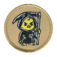 Grim Peepers Patrol Patch - embroidered 2 in round