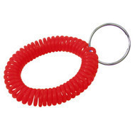 Translucent Red Wrist Coil with Steel Key