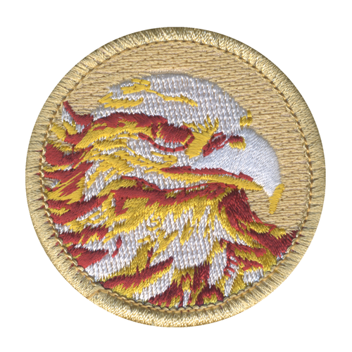 Gold Eagle Patch Golden Ghost Eagle Patrol Patch – Embroidered Scout Uniform Patch – 2 ...