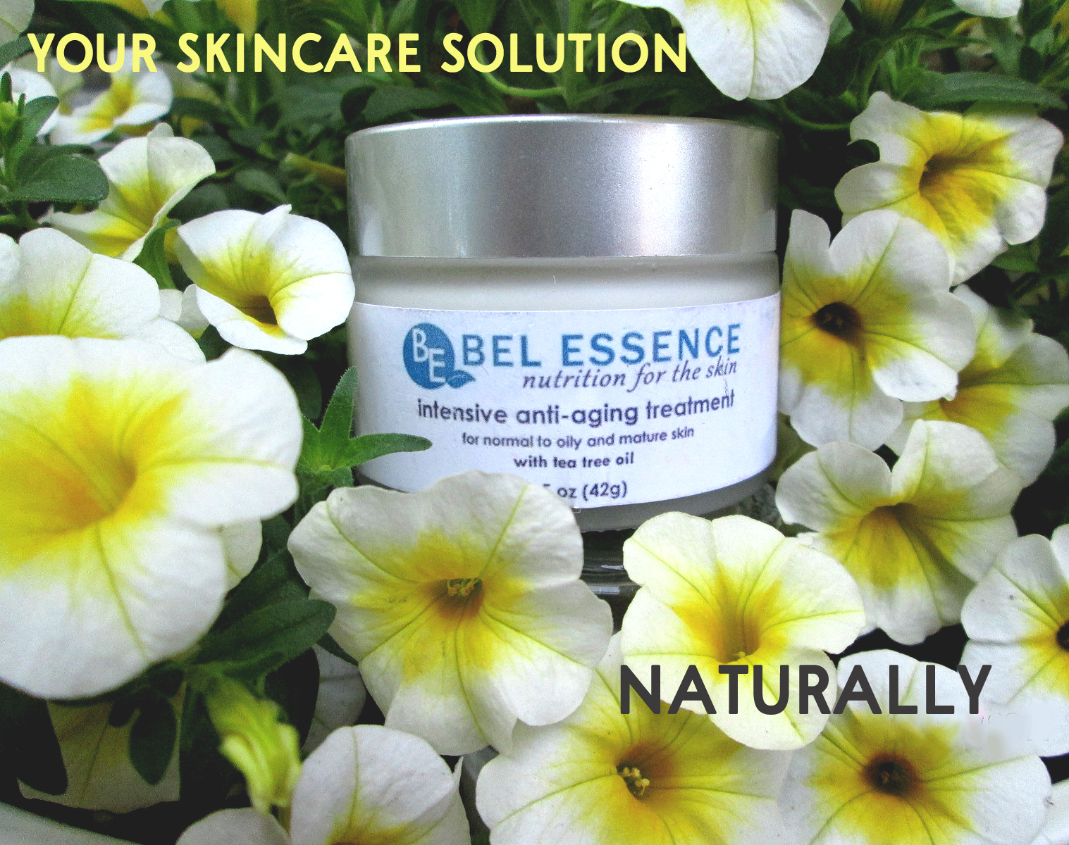 BEL ESSENCE ALL NATURAL  ANTI -AGING SKINCARE 