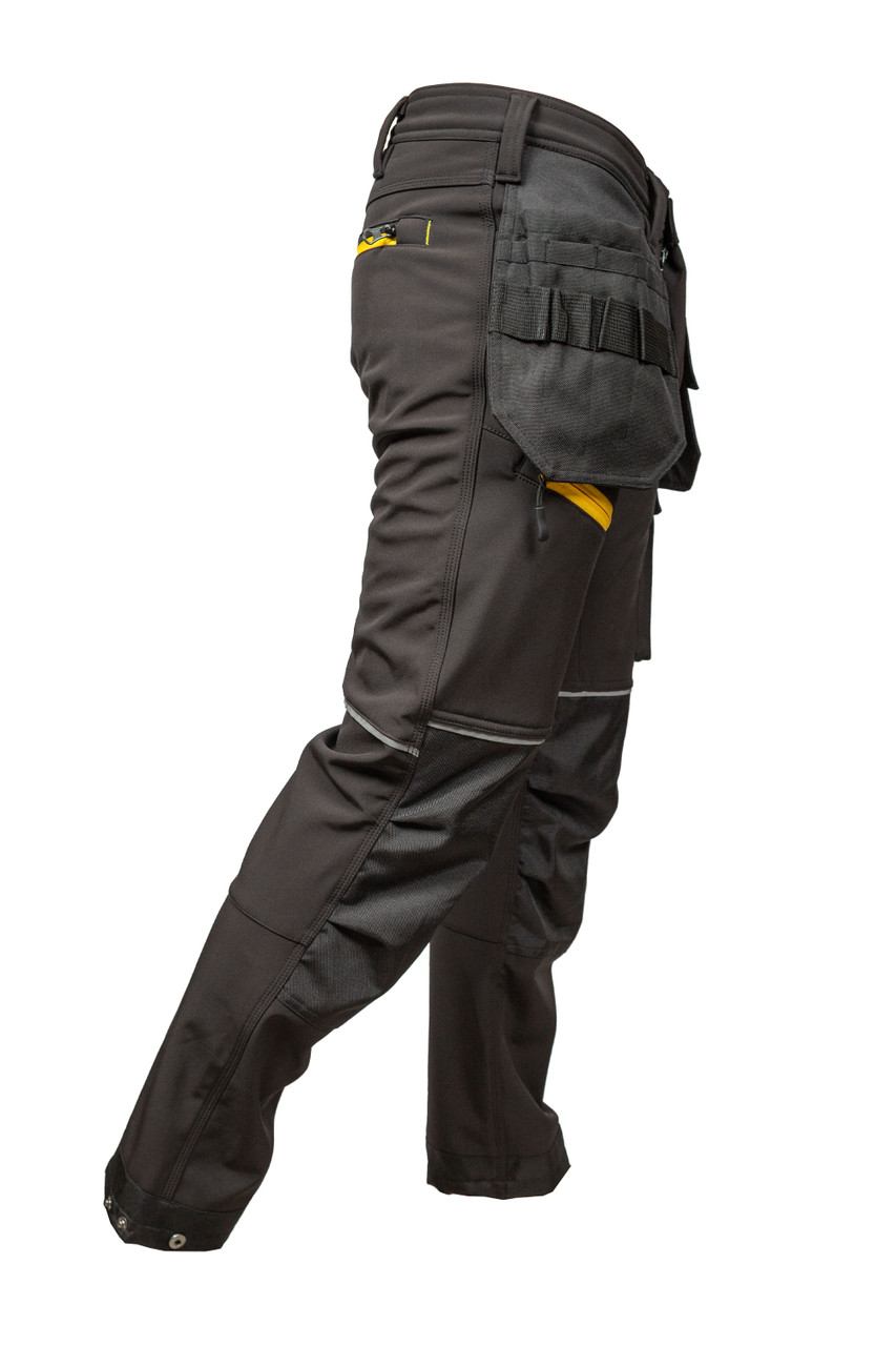 Dewalt Workwear Work Trousers Harrison Regular Fit Stretch Black/Grey Work  Pants | eBay