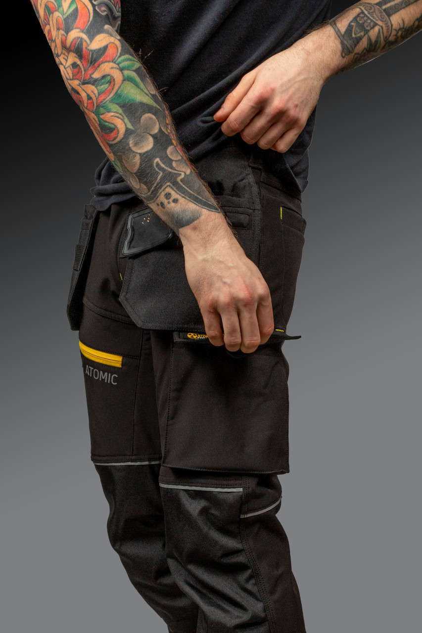 Scruffs Pro Trade Flex Plus Slim Fit Work Trousers Black - 40R | DIY at B&Q