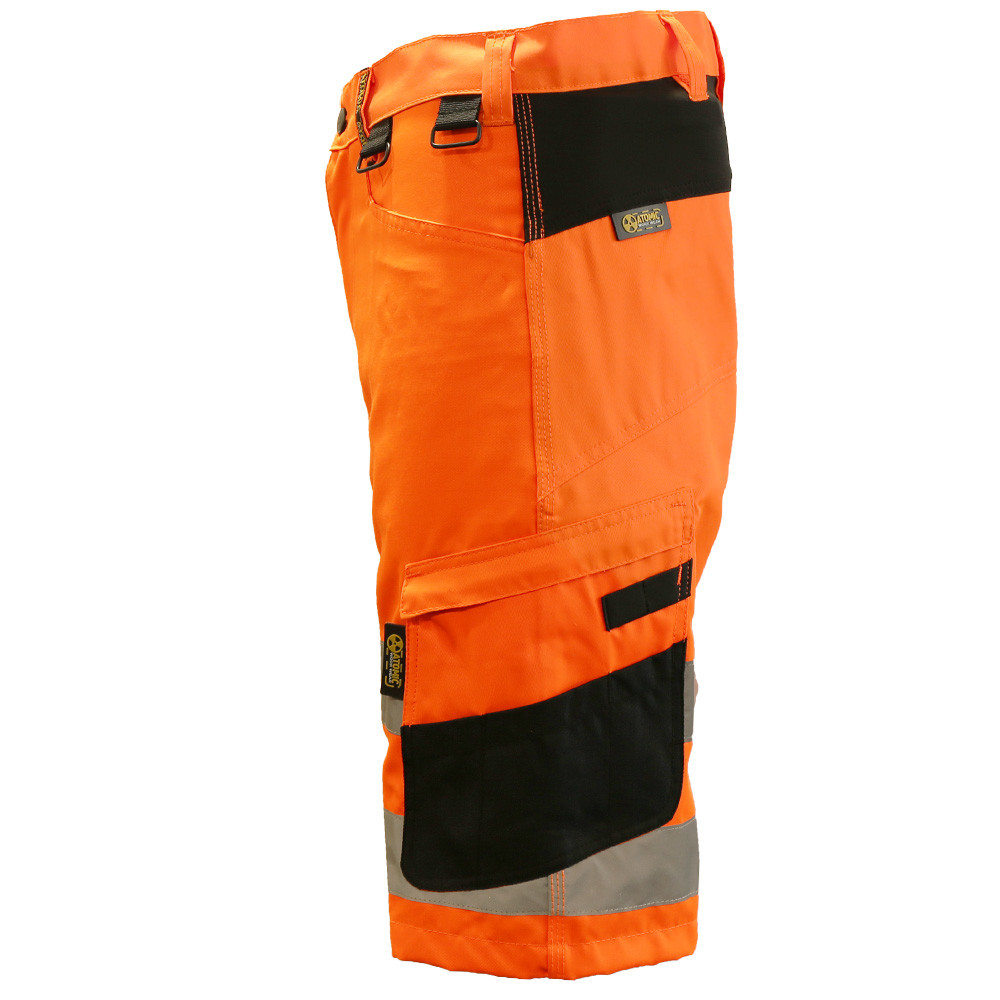 Slim Stretch Hi-Vis Shorts with Removable Holster Pockets - Atomic