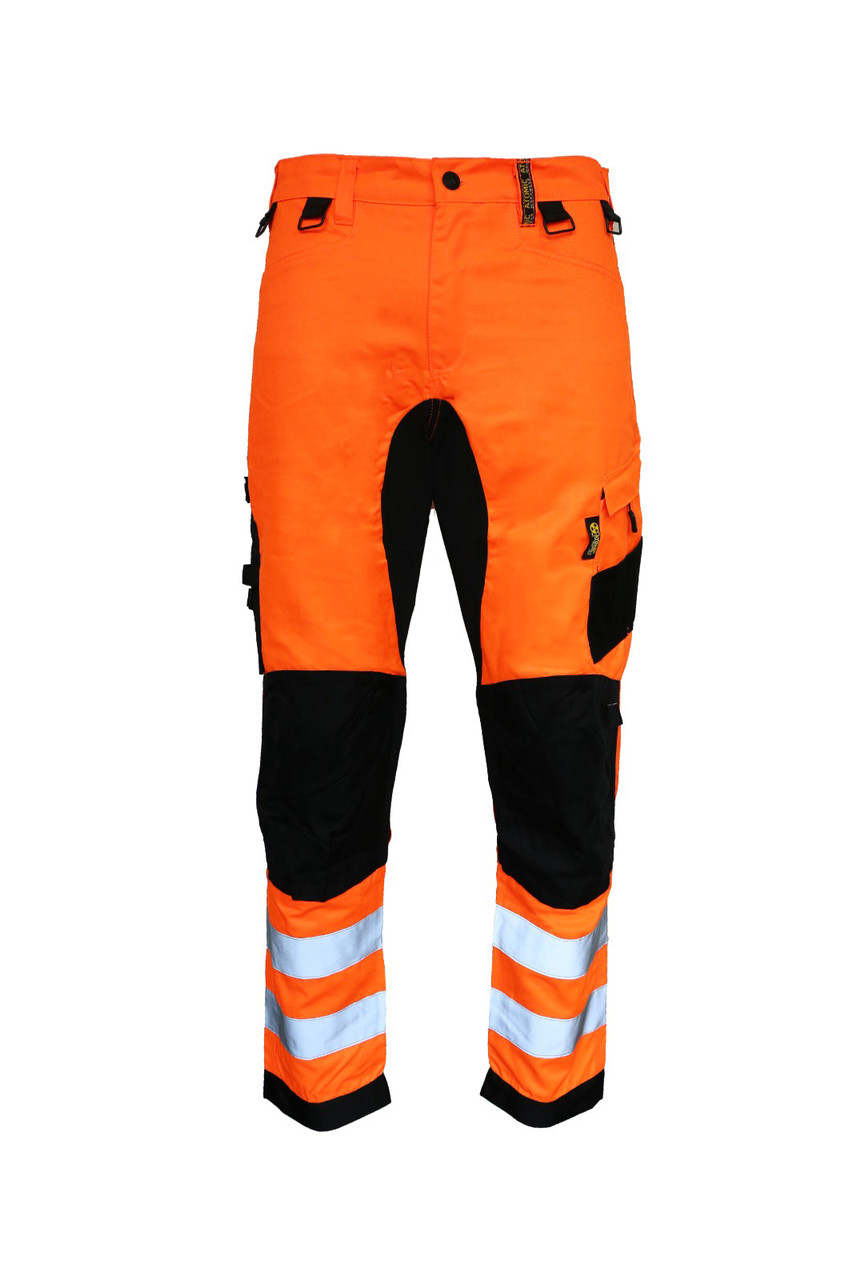 Slim Fit Stretch Panel Hi-Vis Trouser - Atomic Workwear