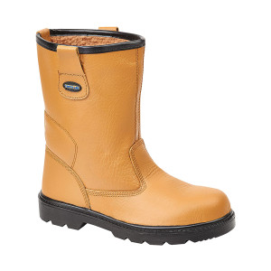 Tan Leather Fur Lined Rigger Boot Tan Leather Fur Lined Rigger Boot