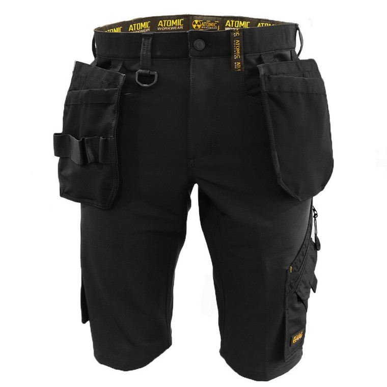 Slim Fit Stretch Work Shorts with Removable Holster Pockets