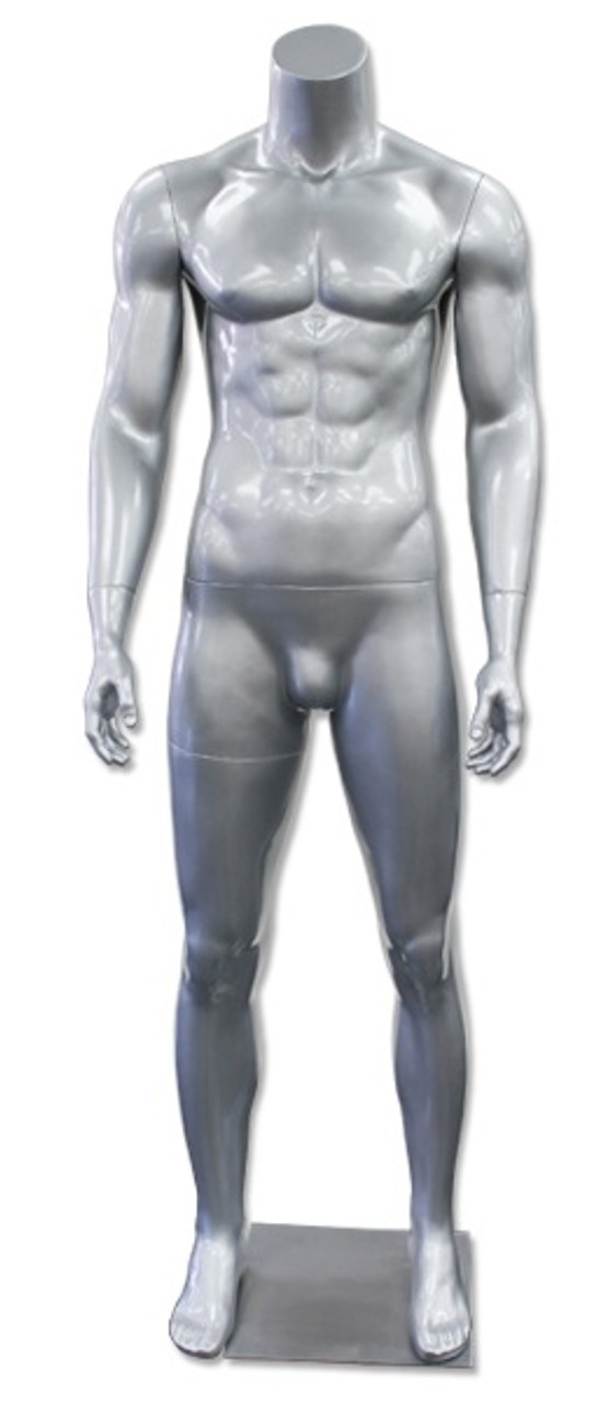 Male Headless Full Body Mannequin - Arm on Waist