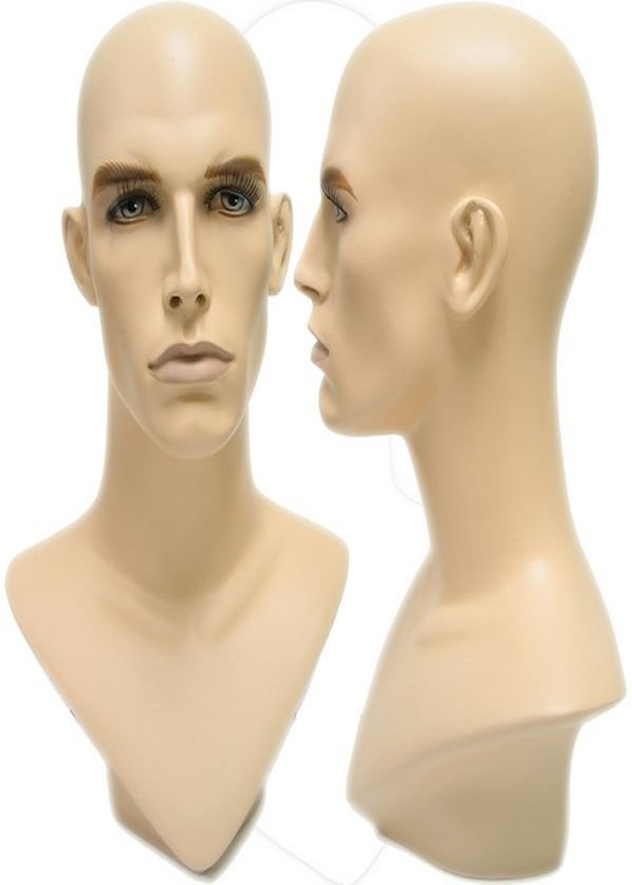 Fiberglass Matte White Male Display Head MM-EraW2