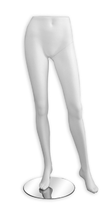 FixtureDisplays Female Leg Mannequin – Plastic Form With Metal Rack For Displaying Leggings, 33.5 Inches Tall
