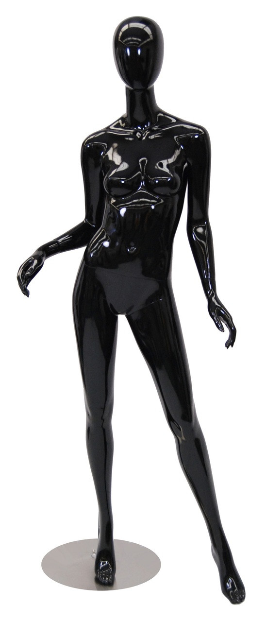 One Day Rental Gloss Black Abstract Female Mannequin MMA2BK1R