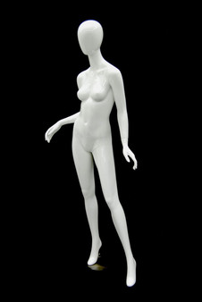 One Day Rental -- Gloss White Abstract Female Mannequin MM-A2W1R 