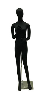 Black Flexible Foam Female Mannequin MM-JF-F2SOFTX-FML 