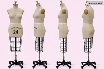 Professional Plus Size Female Half Body Dress Form Size 24 MM-601 