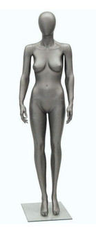 Danielle, Metallic Steel Gray Abstract Female Mannequin MM-TAE06 