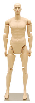 Flexible Male Mannequin Fleshtone MM-MFXF