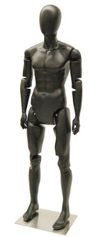 Flexible Male Mannequin Black MM-MFXBEG