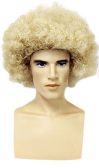 Unisex Blond Afro Style Costume Wig MM-WG060 