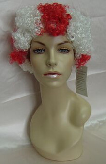 Red and White Female Costume Wig - MM-SWPC13