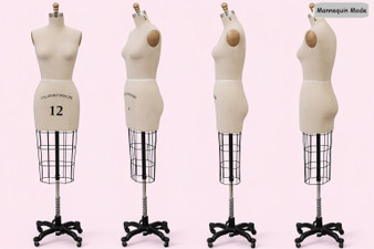 Professional Female Half Body Dress Form Size: 12