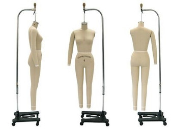 Professional Female Full Body Dress Form Sizes: 10,12, MM-FULLSZ