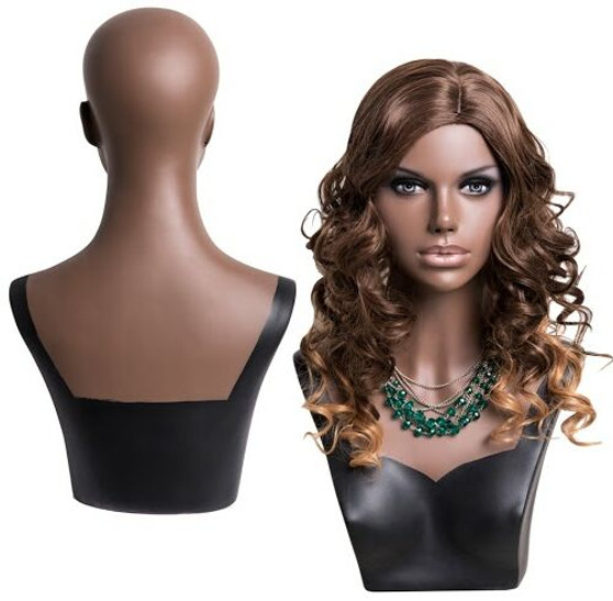 African American Female Display Head MM-S02-FH